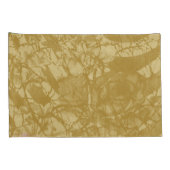 Elegant textielontwerp met een gouden achtergrond kussensloop (Achterkant-Rechts)
