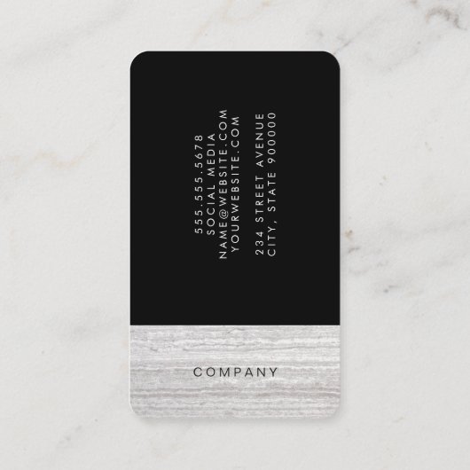 Elegant Texture Accent Visitekaartje (Achterkant)