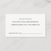 Elegant Texture (Appointment Card) Afsprakenkaartje (Achterkant)