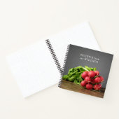 Elegant Texture Gray Radish Photo Recipipbook Notitieboek (Binnen)