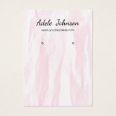 Elegant Texture Light Roos Earning Card Visitekaartje (Voorkant)