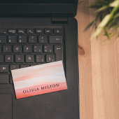 Elegant Texture Pastel Bold Consultant Visitekaartje