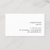 Elegant Texture Pastel Bold Consultant Visitekaartje (Achterkant)