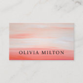 Elegant Texture Pastel Bold Consultant Visitekaartje (Voorkant)