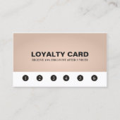 Elegant Texture Roos Beauty Salon Loyalty Kaart (Voorkant)