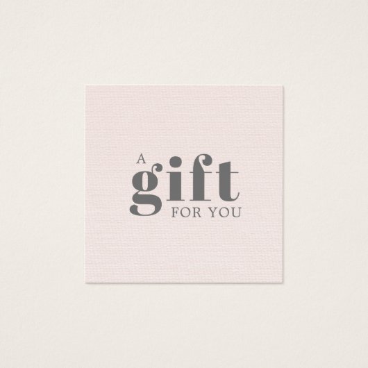 Elegant Texture Roos Beauty Salon Vierkante Visitekaartjes (Voorkant)