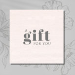 Elegant Texture Roos Beauty Salon Vierkante Visitekaartjes<br><div class="desc">Elegant gift certificaatkaart voor professionals op het gebied van schoonheid of mode. Eenvoudig chic-ontwerp met achtergrond textuur roos.</div>