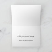 Elegant Thank You Add Your Message Card Feestdagen Kaart (Binnen)