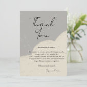 elegant thank you card bedankkaart (Staand voorkant)