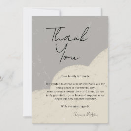 elegant thank you card bedankkaart