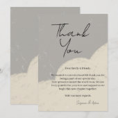 elegant thank you card bedankkaart (Voorkant / Achterkant)