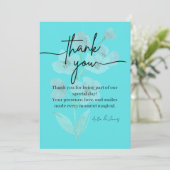 Elegant Thank You Card Bedankkaart (Staand voorkant)