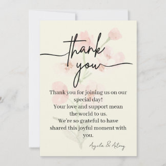 Elegant Thank You Card Bedankkaart