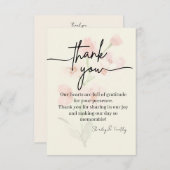 Elegant Thank You Card Bedankkaart (Voorkant / Achterkant)