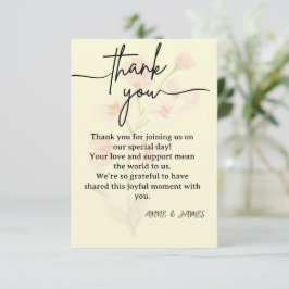 Elegant Thank You Card Bedankkaart