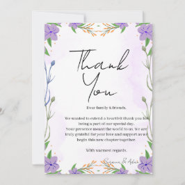 elegant thank you card bedankkaart