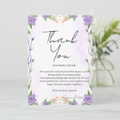 elegant thank you card bedankkaart (Staand voorkant)