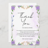 elegant thank you card bedankkaart (Voorkant / Achterkant)