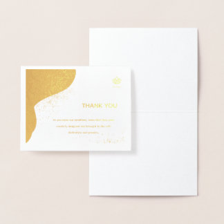 Elegant Thank You Card Folie Kaarten