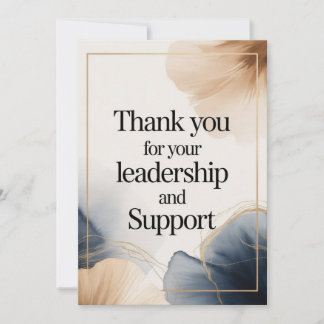 Elegant Thank You Card for Boss Bedankkaart