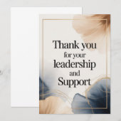 Elegant Thank You Card for Boss Bedankkaart (Voorkant / Achterkant)