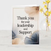 Elegant Thank You Card for Boss Kaart (Gele Bloem)