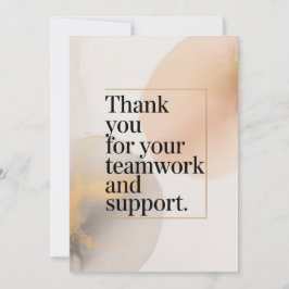 Elegant Thank You Card for Coworker Kaart