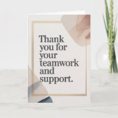 Elegant Thank You Card for Coworker Kaart (Voorkant)