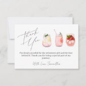 Elegant Thank You Card For Retirement Gifts (Voorkant)