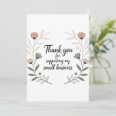 Elegant Thank You Card for Small Business Packagin Bedankkaart (Staand voorkant)
