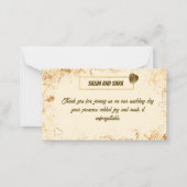 Elegant Thank you Card for Wedding Guests Notitiekaartje (Voorkant)