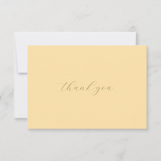 Elegant Thank You Card – Handcrafted Letterpress  Bedankkaart (Voorkant)