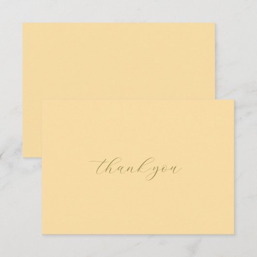 Elegant Thank You Card – Handcrafted Letterpress  Bedankkaart (Voorkant / Achterkant)
