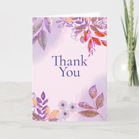 Elegant Thank You Card Kaart (Voorkant)