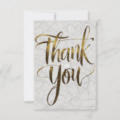 Elegant 'Thank you': een echt tijdloos ontwerp Bedankkaart (Voorkant)
