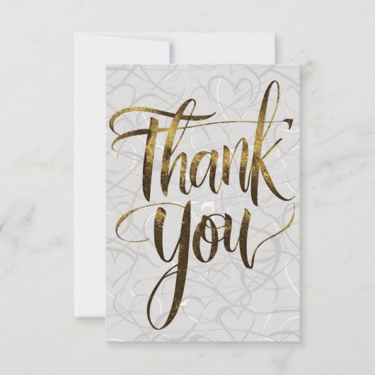 Elegant 'Thank you': een echt tijdloos ontwerp Bedankkaart (Voorkant)