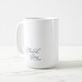 Elegant Thank You Wedding Favor Mug Koffiemok (Voorkant links)