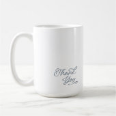 Elegant Thank You Wedding Favor Mug Koffiemok (Links)
