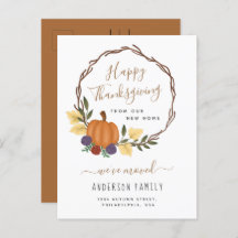 Elegant Thanksgiving Autumn Pumpkin Wreath Moving