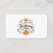 Elegant Thanksgiving Day Enclosure Card  Informatiekaartje (Voorkant)