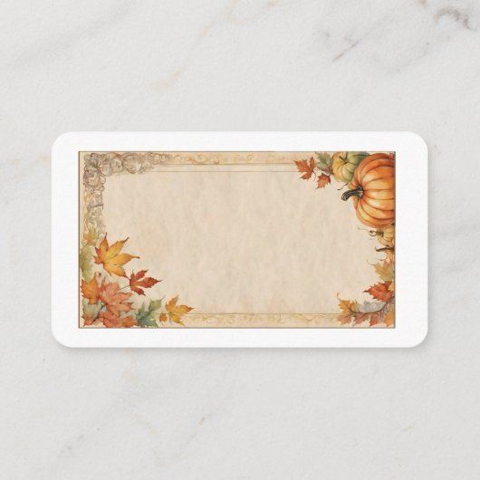 Elegant Thanksgiving Day Enclosure Card  Informatiekaartje (Achterkant)