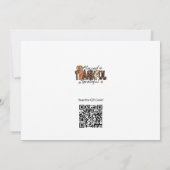 Elegant Thanksgiving Day Uitnodiging (Achterkant)