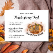 Elegant Thanksgiving Day Uitnodiging