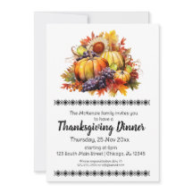 Elegant Thanksgiving diner