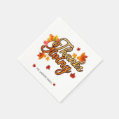 Elegant Thanksgiving foliage autumn fall Servet (Hoek)