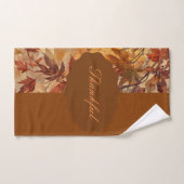 Elegant,Thanksgiving, Herfstbladeren,Rustiek Handdoek (Handdoek)