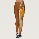 Elegant,Thanksgiving, Herfstbladeren,Rustiek, Leggings (Achterkant)