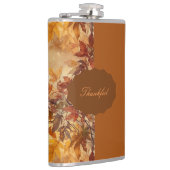 Elegant,Thanksgiving, Herfstbladeren,Rustiek, Mode Heupfles (Rechts)