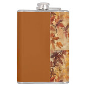 Elegant,Thanksgiving, Herfstbladeren,Rustiek, Mode Heupfles (Achterkant)
