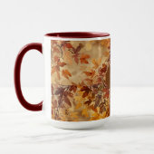 Elegant,Thanksgiving, Herfstbladeren,Rustiek Mok (Links)